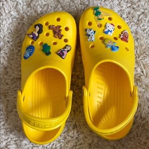 Women’s yellow crocs